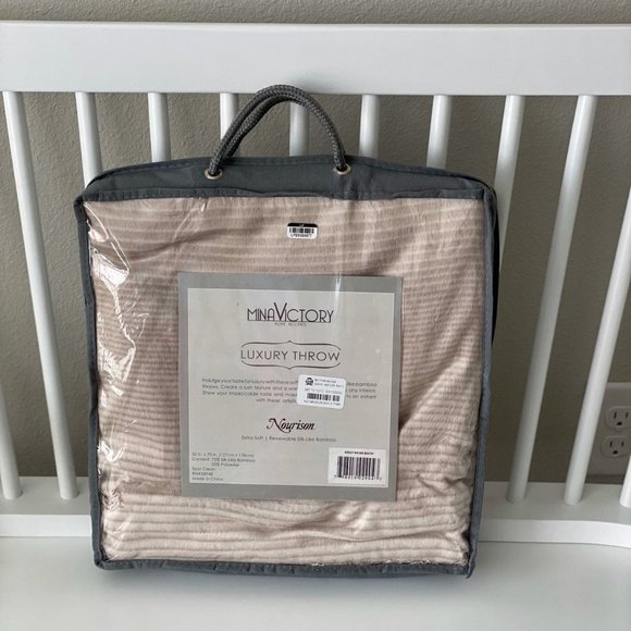 Mina Victory Antler Solid Throw Blankets - Picture 5 of 7